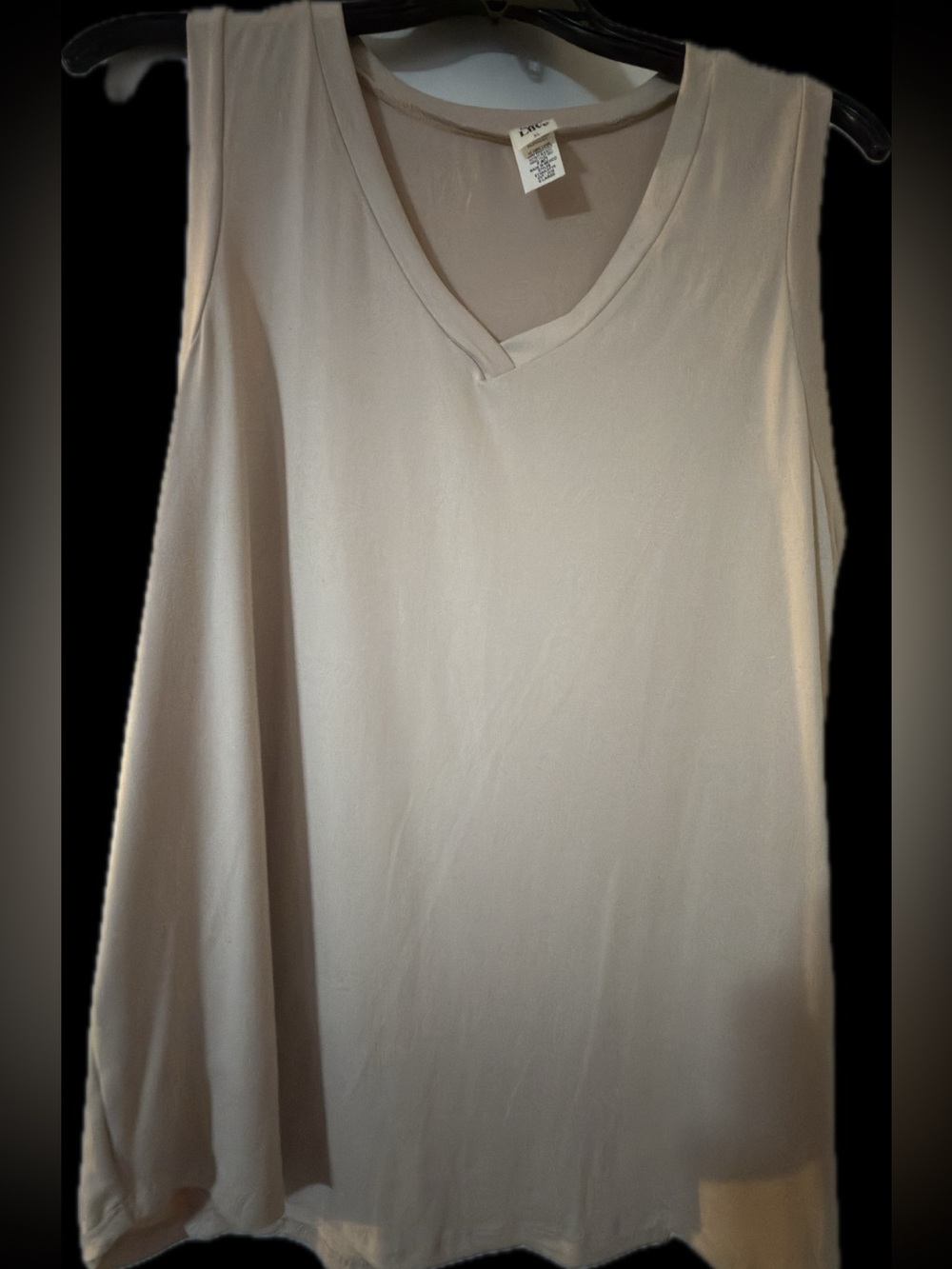 Sew In Love Cream V-Neck Sleeveless Tank Top - Picture 5 of 6